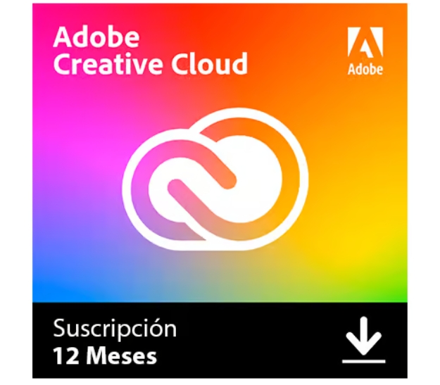 Adobe creative cloud todas las aplicaciones windows/mac 12 meses