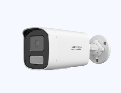 Camara tipo Bala IP 2 Megapixel / Lente 4 mm / 50 mts IR + 50 mts Luz Blanca / Micrófono Integrado / Motion Detection 3.0 / Exterior IP67 / dWDR / PoE / Micro SD